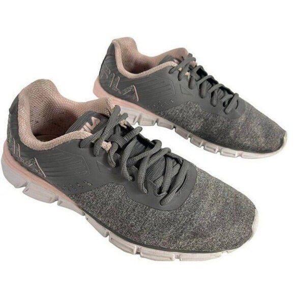 Fila Womens Size 9 US CoolMax Sneakers Running Walking Shoes 6.5 UK Gray Pink - Picture 1 of 10